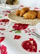 Скатерть водоотталкивающая Delux Textil Гранаты и цветы 140 х 110 см (366556) - изображение 3