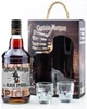 Алкогольный напиток на основе Карибского рома Captain Morgan Spiced Black 1 л 40% + 2 рюмки (4820178650991) - изображение 3