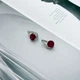 Серебряные серьги с натуральным рубином 2.527ct (2172567) - изображение 2