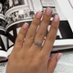Серебряное кольцо с искуственным топазом Лондон Блю 0.892ct, танзанитом nano, вес изделия 1,86 гр (2174707) - изображение 6