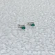 Срібні сережки з натуральним агатом 1.722ct (2171188) - зображення 6
