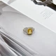 Срібна каблучка з цитрином nano 3.383ct, вага виробу 3,52 гр (2170471) - зображення 2