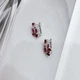 Серебряные серьги с натуральным рубином 4.384ct (2159551) - изображение 3