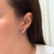 Серебряные серьги с натуральным рубином 4.384ct (2159551) - изображение 8