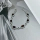 Серебряный браслет с натуральным гранатом 10.643ct, вес изделия 11,17 гр (2173229) - изображение 2