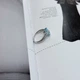 Срібна каблучка з натуральним топазом 3.182ct, вага виробу 2,87 гр (2171638) - зображення 3