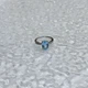 Срібна каблучка з натуральним топазом 3.182ct, вага виробу 2,87 гр (2171638) - зображення 7