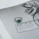 Срібна каблучка з натуральним агатом 1.035ct, вага виробу 2,62 гр (2171171) - зображення 4