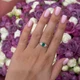 Срібна каблучка з натуральним агатом 1.035ct, вага виробу 2,62 гр (2171171) - зображення 5