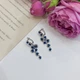 Серебряные серьги с сапфиром nano 3.625ct (2174660) - изображение 2