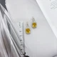 Серебряные серьги с цитрином nano 6.362ct (2170488) - изображение 3