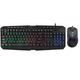 Клавіатура Eng / Ru + миша з RGB-підсвіткою комплект 2 в 1 UKC SW9541 USB - изображение 2