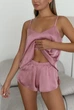 Пижама женская шорты и майка Wendy L-XL темно-розовый - изображение 1