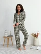 Піжама жіноча сорочка та штани Mia Collection L-XL зелений - зображення 11