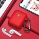 Силиконовый чехол Vanfone для Airpods 1/2, красный (VANAX53003) - изображение 5