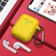 Силіконовий чохол Vanfone для Airpods 1/2, жовтий (VANAX53002) - зображення 5