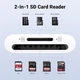 Картрідер 2 in 1 UGREEN CM265 USB-C Card Reader SD3.0, TF 2TB 170МБ/с для iPhone 15 Pro Max iPad Pro MacBook Pro/Air Samsung Galaxy Android 15см Black - зображення 2