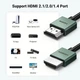 Кабель HDMI 8K Ultra HD UGREEN HD155 HDMI 2.1 HDR+ 3D 8K 60Hz (4K - 240Hz, 2k -144hz 165hz) VRR eARC DTS Dolby 48 Gbps для ПК TV PS5/PS4 Xbox X/S тонкий 3m Black (15966) - изображение 7