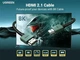 Кабель HDMI 8K Ultra HD UGREEN HD155 HDMI 2.1 HDR+ 3D 8K 60Hz (4K - 240Hz, 2k -144hz 165hz) VRR eARC DTS Dolby 48 Gbps для ПК TV PS5/PS4 Xbox X/S тонкий 3m Black (15966) - изображение 8