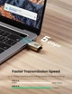 Картридер USB-C UGREEN CM331 устройство чтения карт Micro SD Тип C TF 2Tb 5Gbps Light Golden (80124) - изображение 2