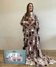 Плед із рукавами та кишенею 160*210 см Кавові Коти - зображення 3