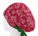 Медицинская шапочка женская HeadwearUniverse универсальная принт новогодние игрушки на красном - изображение 2
