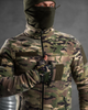 Тактическая флисовая кофта вставками из плащевки Tactical Fleece Jacket Multicam L - изображение 3