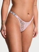 Трусики зі стразами Victoria's Secret Бразиліана рожеві S / Bombshell Shine Strap Brazilian - зображення 2