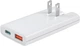 Мережевий зарядний пристрій CHOETECH 65W GaN USB-C + USB-A Ultra thin Білий (PD6011-EU-WH) - зображення 1