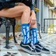 Носки Unisex Neseli Daily Дельфины в полосу, Голубые 37-44р. - изображение 3
