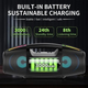 Аккумуляторная колонка Bluetooth с дисплеем FM-радио USB TF для караоке со светомузыкой (BI00) - изображение 5