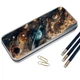 Пенал школьный для мальчика и девочки Космос 7*18 см Silver - изображение 2