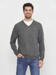 Пуловер GANT Extrafine Lambswool V-Neck 8010520-97 Charcoal Melange L - изображение 2
