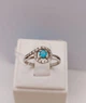 Серебряное кольцо "Око" с бирюзовым камнем. 16.5. 29354832 - изображение 2