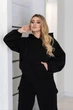Теплый спортивный костюм со штанами карго Fashion 42/44 черный - изображение 2
