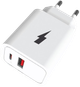 Мережевий зарядний пристрій Winner Group USB-C + USB-A QC PD 20 Вт White (8591194120848) - зображення 1