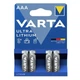 Батарейка LR03 Varta Ultra Litium (блистер по 4шт) AAA (58638) - изображение 1