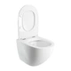 Унітаз Omnires Ottawa Comfort 54x365 підвісний без обідка сидіння дюропласт white gloss OTTAWACMWBP - зображення 4