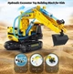 Конструктор машинка Спецтехника Экскаватор Гидравлический механизм Hydraulic systems 554 детали - изображение 2