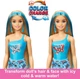 Барби цветное перевоплощение Barbie Color Reveal Doll with 6 Unboxing Surprises 1960s Theme Радужные и стильные - изображение 5