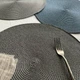 Салфетки сервировочные круглые 38 см синего цвета - изображение 3
