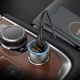 Автомобільний зарядний пристрій N28 USB+Type-C + шнур для Iphone (+Type-C) зі швикдою зарядкою 43W Brown, Hoco (693147482731) - зображення 3