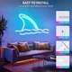 Неоновая светодиодная лента гибкий неон RGB USB Bluetooth Разноцветная 5 метров - изображение 4