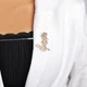Брошь женская BROCHE бижутерия Музыка Скрипичный ключ Ноты золотистая BRSF110928 - изображение 3
