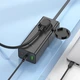 Мережевий подовжувач фільтр Hoco NS4 4000W EU/GER штекер 2xUSB 1xType-C PD65W QC 3.0 швидке заряджання чорний - зображення 7