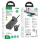 Мережевий подовжувач фільтр Hoco NS4 4000W EU/GER штекер 2xUSB 1xType-C PD65W QC 3.0 швидке заряджання чорний - зображення 9