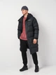 Куртка зимняя длинная мужская Converse 10026916-001 L Черная (194435111360) - изображение 3