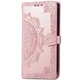 Шкіряний чохол (книжка) Art Case з візитницею для Samsung A750 Galaxy A7 (2018) Рожевий - зображення 1