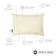 Подушка з вовни 50х70 на блискавці бежева SimpleWool Sonex SO102379 - зображення 2