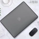 Захисний чохол-накладка Macbook Pro 13.3" М1(A1706 / A1708 / А1989 / А2159 / A2289 / A2251 / A2338) 2016-2020г Чорно-матовий з силіконовою окантовкою - зображення 1